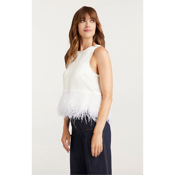 CINQ A SEPT SMOOTH SATIN CHARISSE TOP XL $425 - Picture 2 of 10